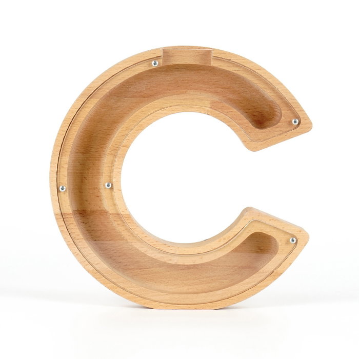 Aberto Design HAKUMC Alcancía Decorativa Marrón y Blanco